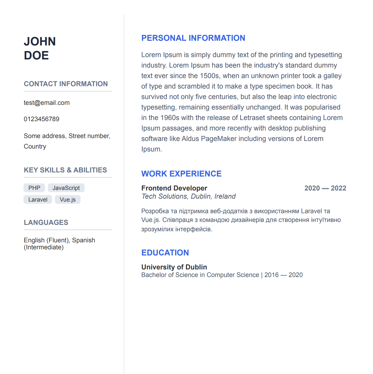 We’ve Released a New Free Modern CV Template