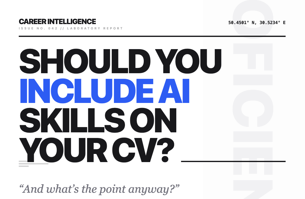 Should you include AI skills on your CV? And what’s the point anyway?